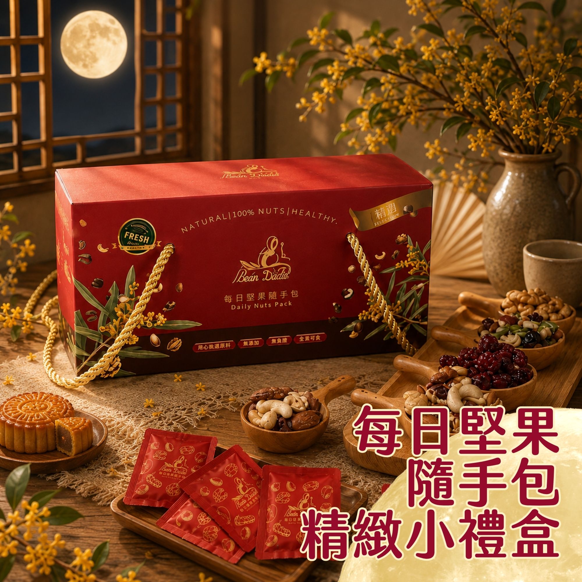 百豆堅果中秋隨手包禮盒